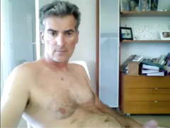 French dad strips down and cums